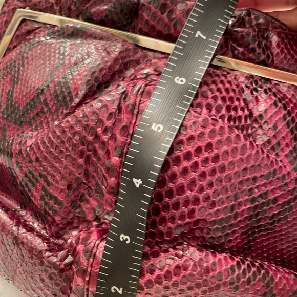 Judith Leiber Authentic ReptileSkinBurgundyPurple - Picture 10 of 11